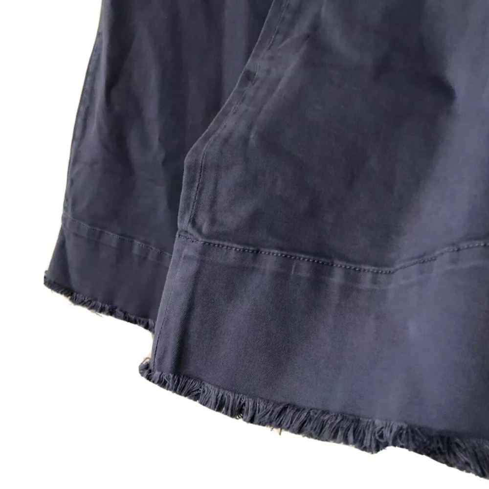 Peace Love World Twill Wide Leg Crop Pants 10 Blue - Picture 6 of 6